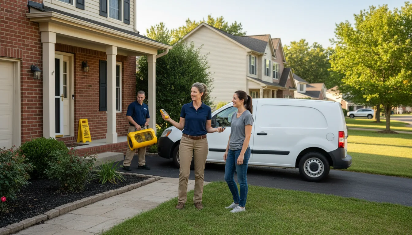 Residential water damage restoration in Whitfield, MS